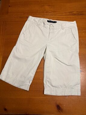 Calvin Klein Jeans Women's Cream Bermuda Shorts